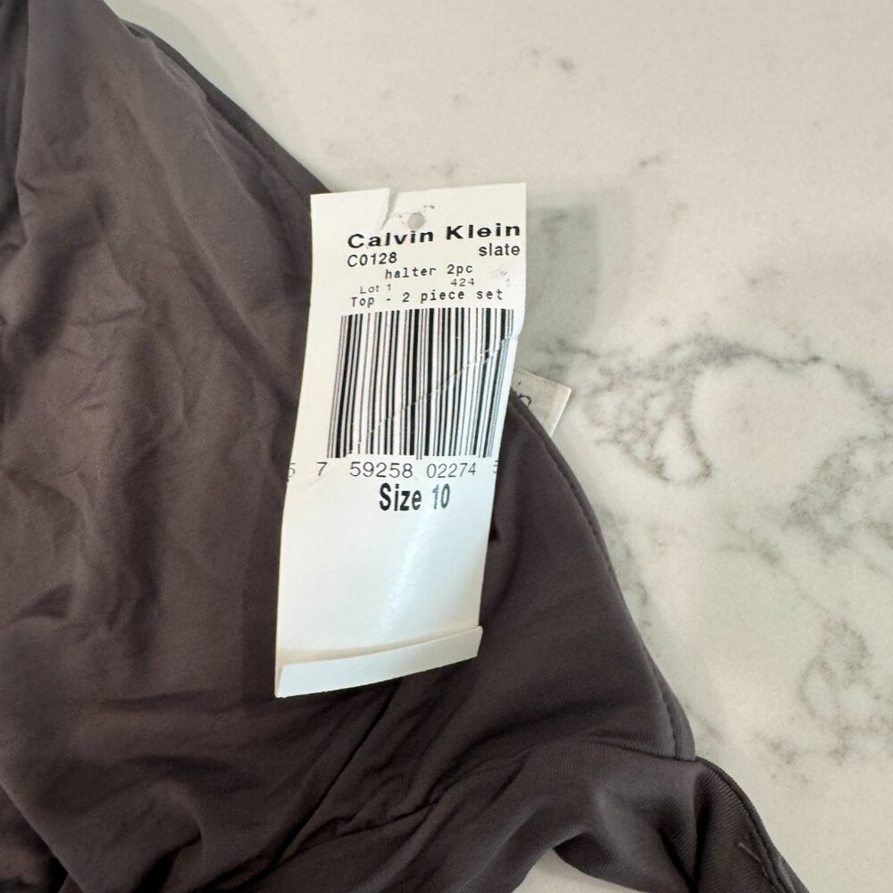 Calvin Klein Brown Bikini Top - Size 10 NWT *Offers Welcomed!) - Picture 3 of 6
